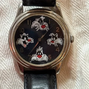 Vintage Warner Brothers WB Sylvester Uhr, neue Batterie - Bild 1 von 3