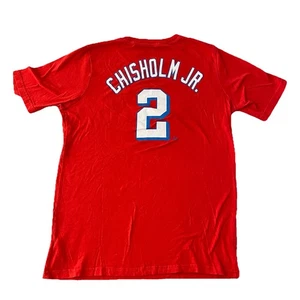 Nike Miami Marlins Chisholm Jr. #2 Camiseta Grande (14-16) Camiseta de Béisbol Camiseta Usada en Excelente Condición - Imagen 1 de 9