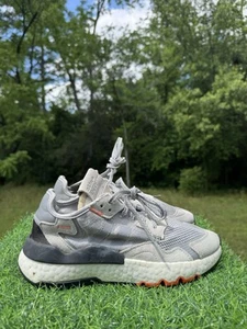 Adidas Nite Jogger DB2808 Gray/White Running Shoes Mens Size 6 - Picture 1 of 7