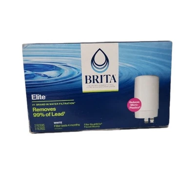 Brita Elite Set of 3 Replacement Water Filters - Fits All Brita Faucet Mounts - Image 1 of 2