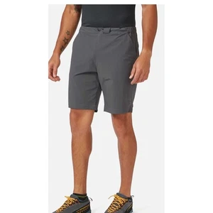 Rab Momentum Shorts Graphene Gray Hiking Travel Lightweight Running XL/36  NEW - Picture 1 of 11