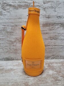 Veuve Clicquot champagne cooler case orange carrying tote Handle Preowned