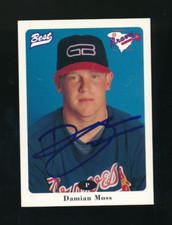 1996 Best Greenville Braves Damian Moss #21 signed auto autograph tough swsw6