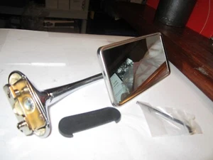 UNITED PACIFIC CHROME RECTANGULAR DOOR EDGE MIRROR,2.5" X 5", C5003, WITH 6" ARM - Picture 1 of 8