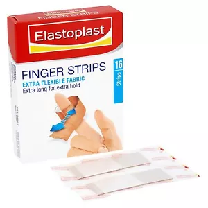 3x Elastoplast Finger Strips Extra Flexible Fabric Plasters 16  - Picture 1 of 1