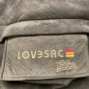 LOVESAC Kidsac PlushSUEDE  OVERSIZED BEANBAG & Cover Espresso Color. Plushsac. - Picture 1 of 11