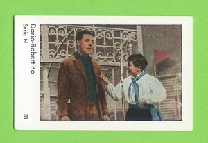 1962 Dutch Gum Card Serie N #31 Dario Campeotto and Robertino Loreti