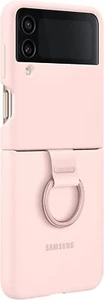 Samsung Silicone Cover With Ring Pink Case - Samsung Galaxy Z Flip 4 - Picture 1 of 3