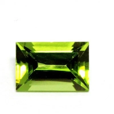 Baguette peridoto natural 2.17ct 9x6 9.01x6.03x4.46mm piedra preciosa verde transparente Foto 1 de 4