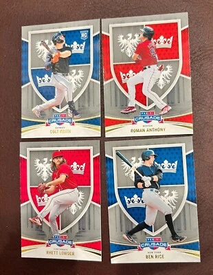 2024 Panini Crusade Baseball - Gold Foil / Silver Parallel Inserts! You Pick! - Image 1 of 4
