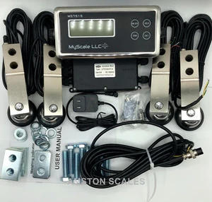10,000 LB SCALE KIT LOAD CELL FLOOR TRUCK CATTLE LIVESTOCK CHUTE TANK PLATFORM - Picture 1 of 18