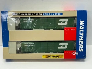 Walthers HO Paquete de 2 BN Burlington Northern 60' Auto Box Car 932-235815. ¡Nuevo! - Imagen 1 de 5