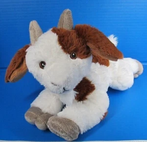 Wild Republic Goat Plush Toy Cuddly Stuffed Animal Realistic White Brown - Picture 1 of 9