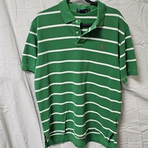 Vintage Ralph Lauren Poloshirt, Größe XL, grün mit weißen Streifen 100% Baumwolle - Bild 1 von 7