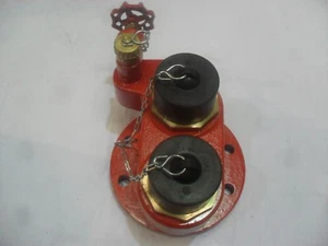 Jet 100mm PN16 2 Way Inlet Breeching Valve Flange BS4504 Red - Picture 1 of 4