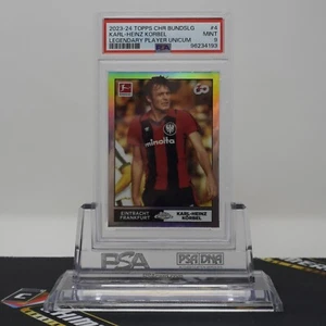 PSA 9 MINT Karl-Heinz Korbel Legendary Player #4 2023-24 Topps CHR Bundesliga - Picture 1 of 2