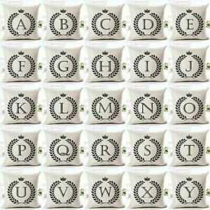 Linen Fashion Pillowcase Decorative Pillows Cushion Letter Alphabet Cotton
