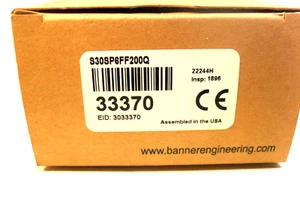Banner S30SP6FF200Q - 33370 Photoelectric Sensor, New in Box - Picture 1 of 4