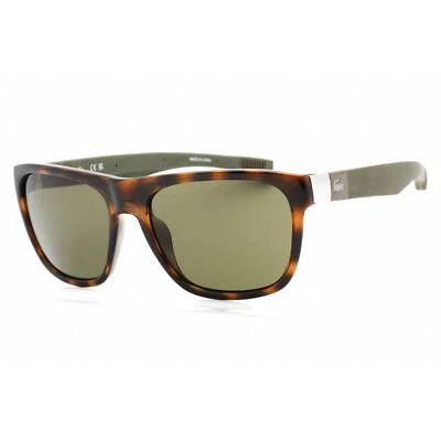 Gafas de sol unisex Lacoste lentes verdes habana oscura marco rectangular L664S 220 Foto 1 de 2
