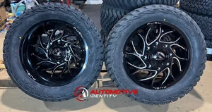 20" Fuel D741 Runner Dually Wheels 33" MT Tires 8x200 Ford Super Duty F350 - Picture 1 of 12