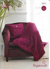 Throw and Cushion Cover Chunky Stylecraft Knitting pattern 8931