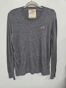 Hollister Shirt Herren mittelgrau Langarm Pullover weiche Baumwollmischung - Bild 1 von 4