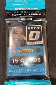 Donruss Optic 2021-22 NBA Basketball Value Cello (15 CARD) Pack Panini SEALED - Picture 1 of 2