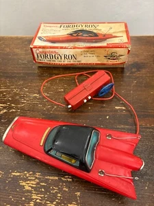 Ford Gyron auto in latta filo guidata Battery operated completa scatola Japan’50 - Imagen 1 de 13