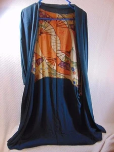 VINTAGE ANTIQUE JAPANESE ? ASIAN SILK KIMONO ROBE - Picture 1 of 12