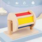 Montessori Spinntrommel sensorische Spinntrommel Holz Textil Babypdagogik