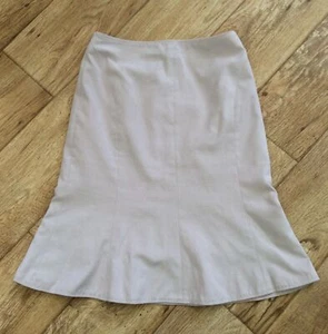 Uniqlo Pink Skirt Size 8 Ladies Lined Faux Suede - Picture 1 of 3