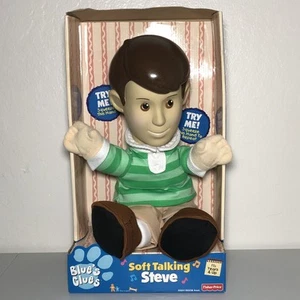 Blues Clues Soft Talking Steve Plush 1999 Vintage Fisher Price New - Picture 1 of 16