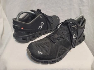 ON RUNNING Cloud X Mesh Black Asphalt Trainers Black/Asphalt Women’s Size 8 - Picture 1 of 12