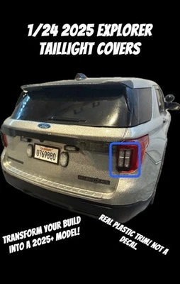 1/24 EXPLORER LUZ TRASERA MOLDURA 2025+ CONVERSIÓN POLICÍA CUSTOM MOTORMAX 3 PARES Foto 1 de 4
