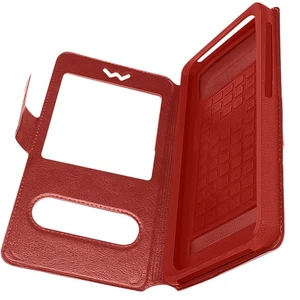 Étui Smartphone Universel Taille XL Fenêtres D'affichage et Décrochage rouge - Photo 1 sur 6