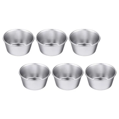  6 Pcs Mini Kuchen Förmchen Muffinbackformen Blech Kohlenstoffstahlkuchenwanne - Bild 1 von 4