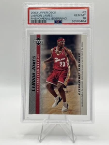 2003 Upper Deck Phenomenal Beginning #2 Lebron James ROOKIE RC PSA 10 Graded - Bild 1 von 1