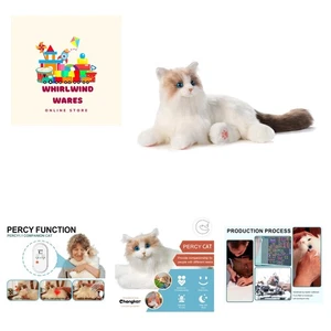 Interactive Companion Robot Cat Pets, Handmade Weighted Stuffed Animals, Cat ... - Picture 1 of 10