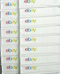 25 AIRJACKET Padded eBay Branded Shipping Supplies BUBBLE ENVELOPES 8.5"x 11.25" - Picture 1 of 6