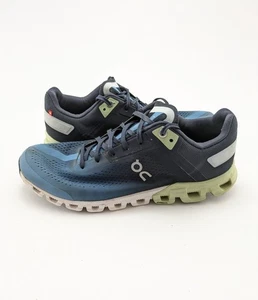 Mens On Cloudflow 3 Navy Blue Green Athletic Cloud Running Shoes 35.99034 Size 8 - Picture 1 of 7