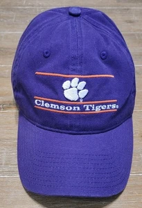 Gorra de béisbol Clemson Tigers con correa trasera NCAA The Game 3 barra dividida púrpura - Imagen 1 de 5