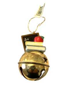 Adorno de escuela Bell para maestro nuevo con etiquetas - Imagen 1 de 3