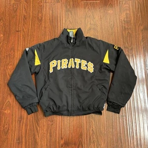 Majestic Pittsburgh Pirates Jacket Size S Black Therma Base Full Zip Dugout MLB - Picture 1 of 10
