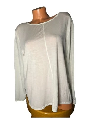 ALLBIRDS Women’s Semi-Sheer Layering Top L Ivory Wool Blend - Image 1 of 4