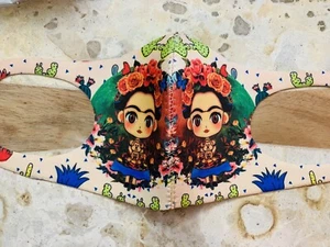 Frida Face Mask Cubrebocas Hecho En Mexico Adult Size - Picture 1 of 2