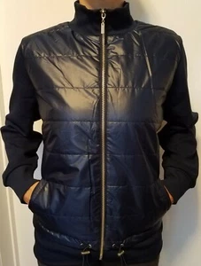 NEW Chico's Women's Zenergy Fleece Mixed Fabric Puffer Jacket Size 2 $139 - Picture 1 of 3