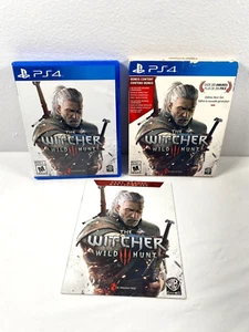 The Witcher 3: Wild Hunt (Sony Playstation 4 PS4 2015) with soundtrack & map - Picture 1 of 3