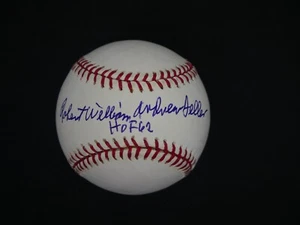 "BOB" ROBERT WILLIAM ANDREW FELLER - FULL NAME SIGNED OMLB BASEBALL - PSA COA - Picture 1 of 7