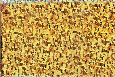 Foliendruck Hologram gold Fasching Karneval Kostüm - Bild 1 von 2