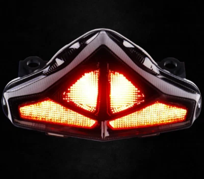 Lanterna traseira de LED luz de freio sinal de seta para 2012-2016 Kawasaki Ninja ER6F ER6N - Imagem 1 de 4